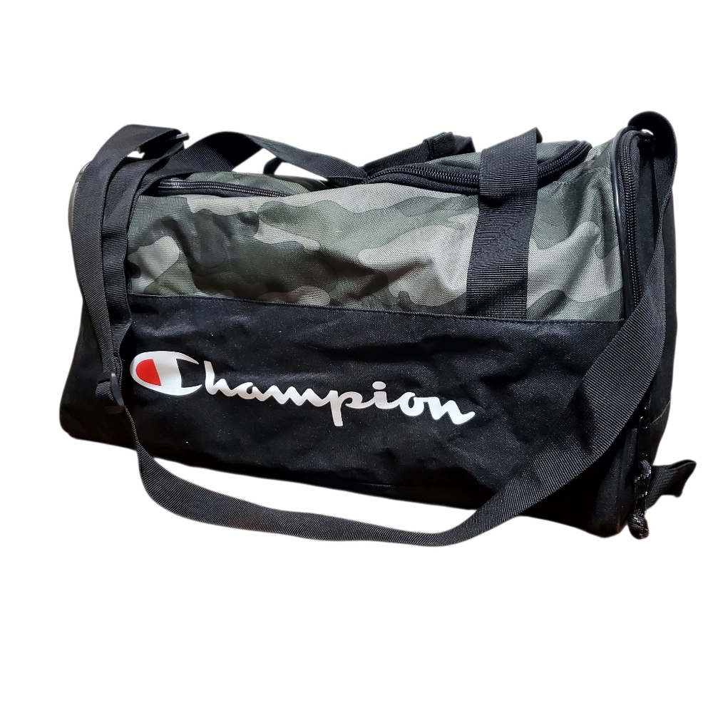 Champion Utility Duffel Bag Dark Green Camo Ammo 11" x 21" x 11"
